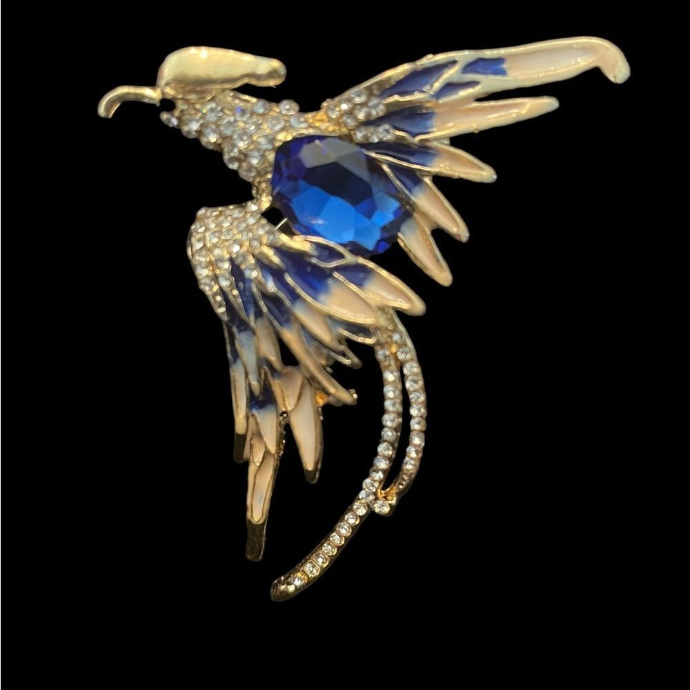 GOLDTONE PHOENIX BROOCH OR NECKLACE